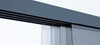 Glazen schuifwand - 4 railsysteem mat antraciet van 3920 mm breed met een totale hoogte van 2000 mm