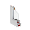 Classic - 2-teiliger Fensterrahmen vertikal - Dreh + Dreh / Kipp